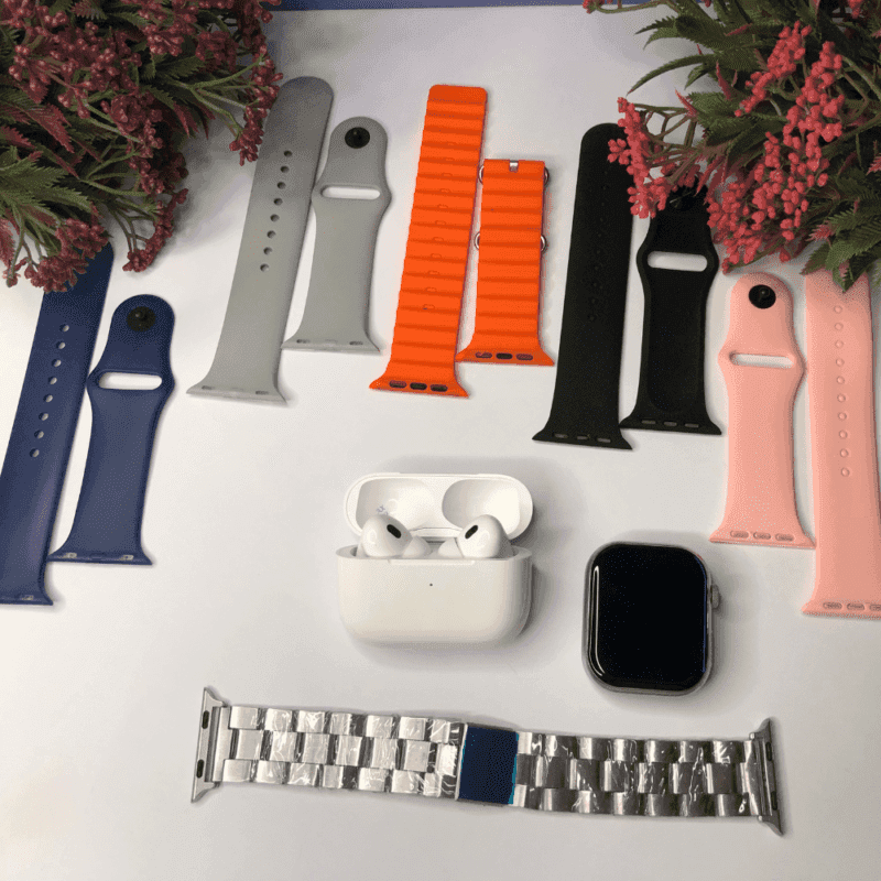 Mk-H500 Series 10 Smart Watch + Earbuds + 7 Straps - Image 4