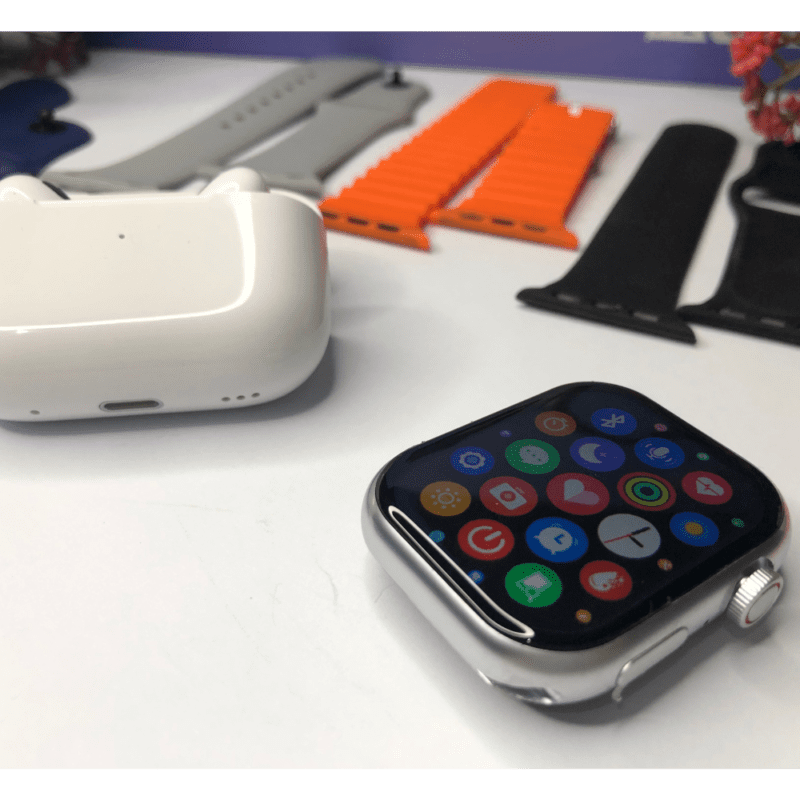 Mk-H500 Series 10 Smart Watch + Earbuds + 7 Straps - Image 6