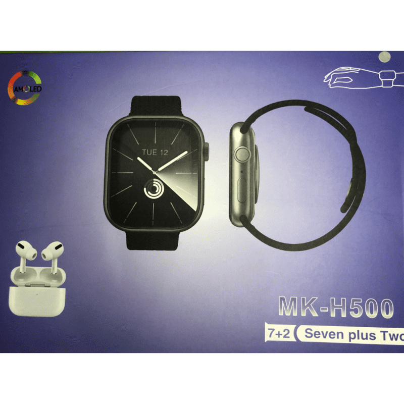 Mk-H500 Series 10 Smart Watch + Earbuds + 7 Straps - Image 8